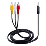 کابل صدا 1به 3(صدا و تصویر AUX به 3RCA)