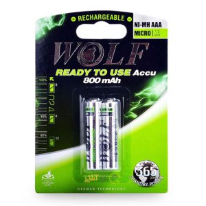 باتری نیم قلم شارژی WOLF