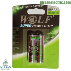 باتری قلمی(AA) Wolf سوپر هوی دیوتی 2 عددی